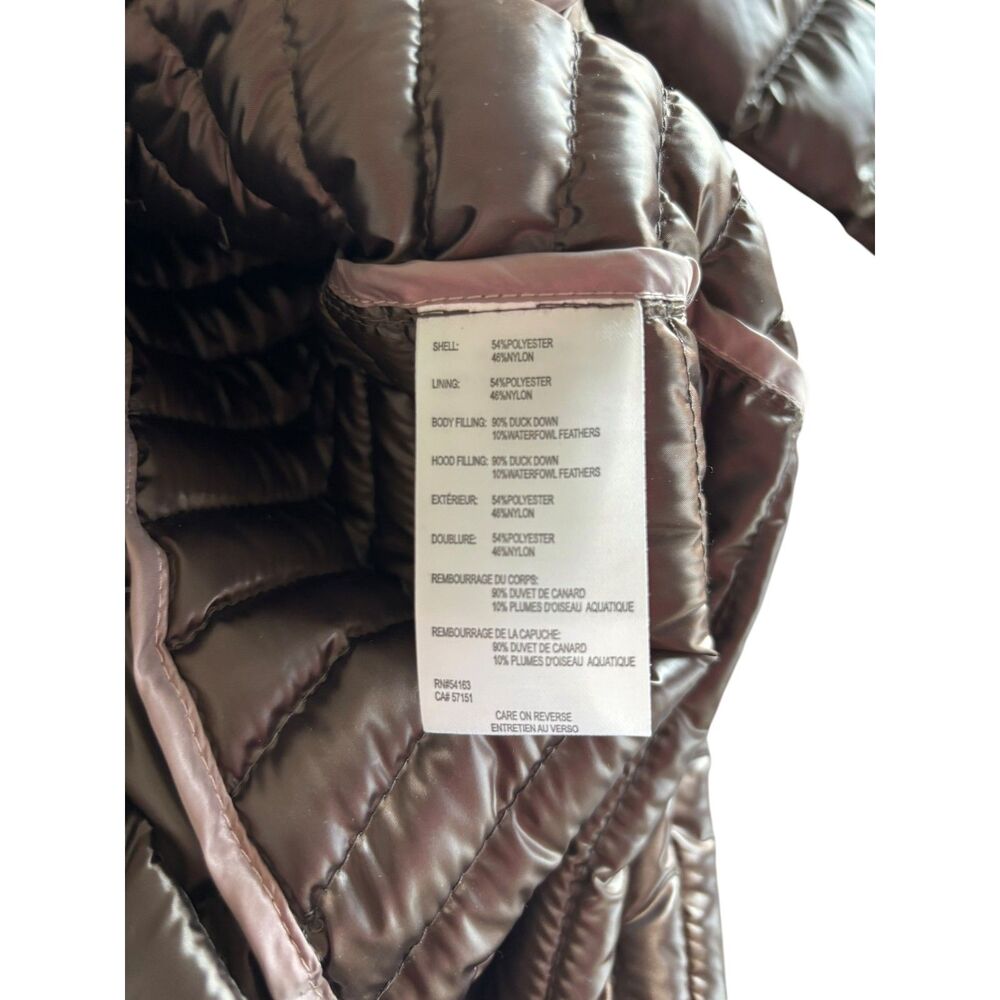 Calvin Klein Lightweight Packable Down Jacket Coat Women's Taupe Brown Coffee 1X - Picture 7 of 11